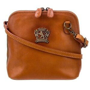Pratesi Firenze 100%‎ leather hand made mini crossbody purse
